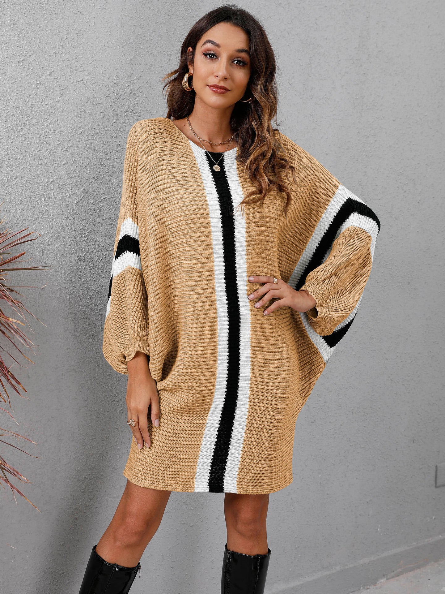 Casual Knitting Bat Sleeves Knitting Sweaters for Women