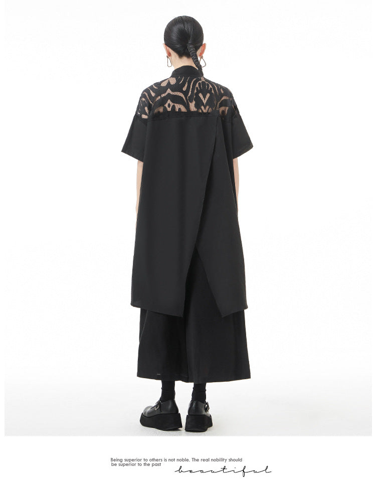 Designed Summer Lace Women Short Sleeves Shirts