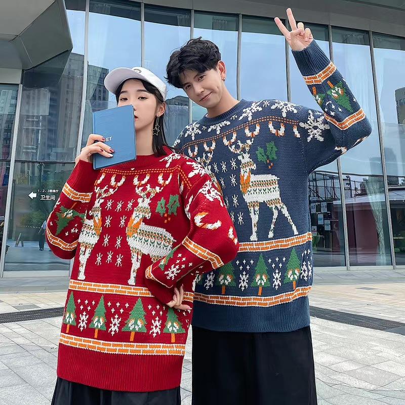 Merry Christmas Casual Knitting Sweaters for Women