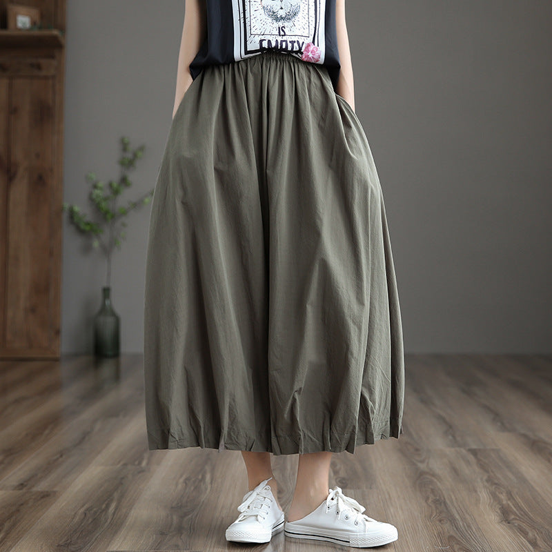 Casual Summer High Waist Women A Line Dresses