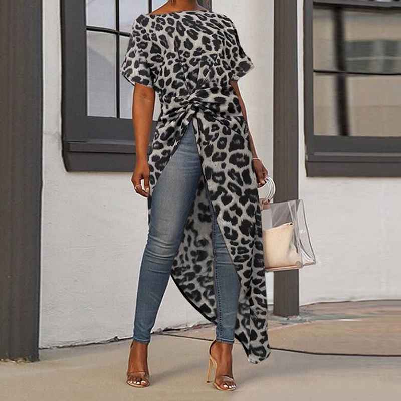 Sexy Summer Short Sleeves Tunic Blouses-STYLEGOING
