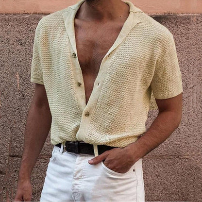 Summer Knitting T Shirts for Men