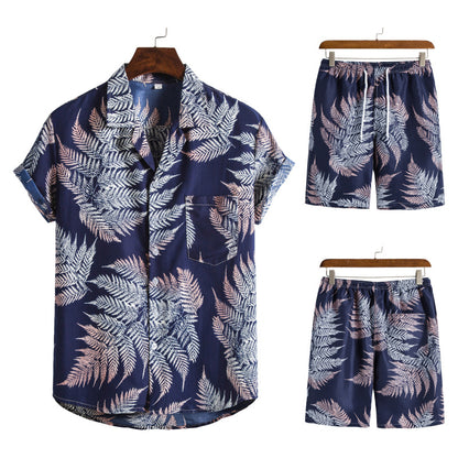 Summer Hawaii Floral Men‘s Beach Sets