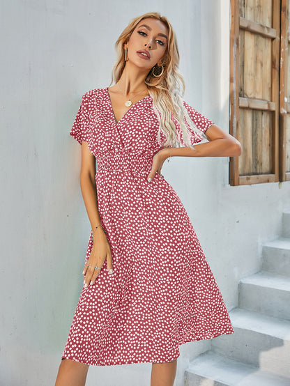 Summer Daily Short Sleeves Sun Dresses