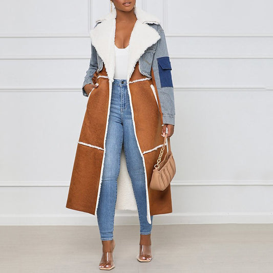 Fashion Sherpa Warm Long Overcoat for Women