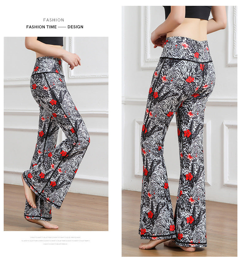 Casual High Waist Trumpet Yoga Pants for Women