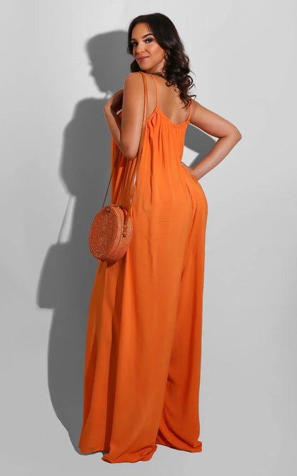 Sexy Casual Spaghetti Straps Women Jumpsuits