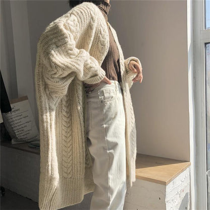 Vintage Fashion Knitting Loose Cardigans-STYLEGOING