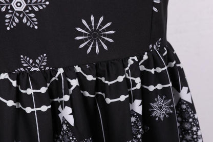 Merry Christmas Fashion Women Lace Sleeves Dresses