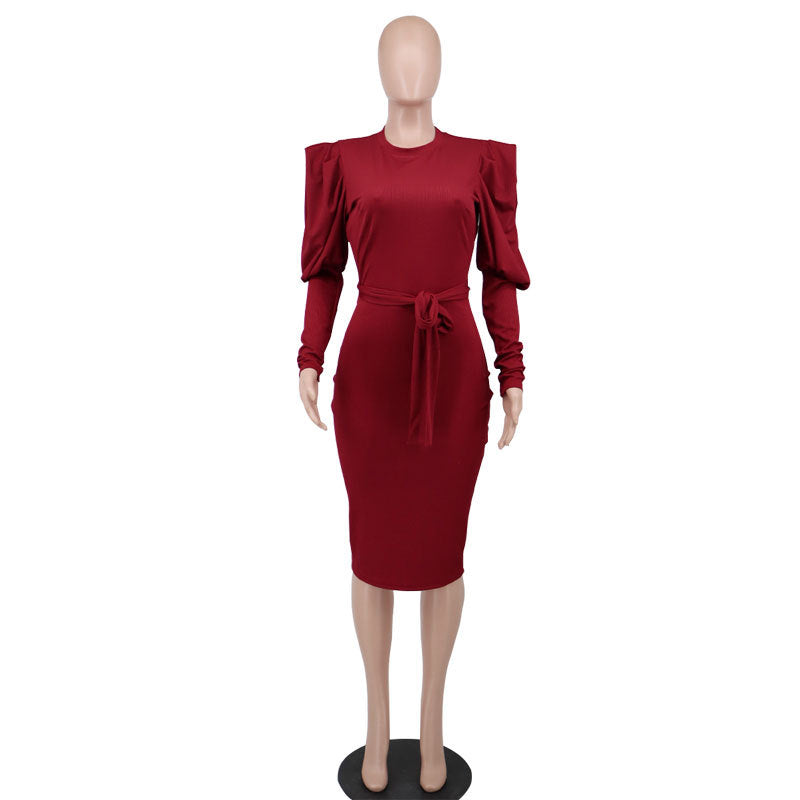 Women Long Sleeves Fall Dresses