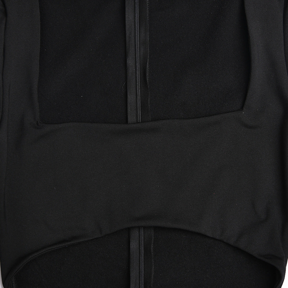 Sexy Square Neckline Split Front Long Sleeves Dresses