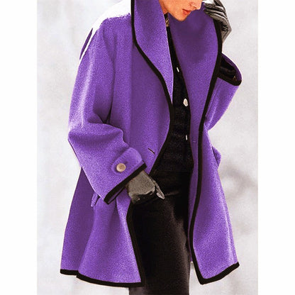 Plus Sizes Women Woolen Overcoat