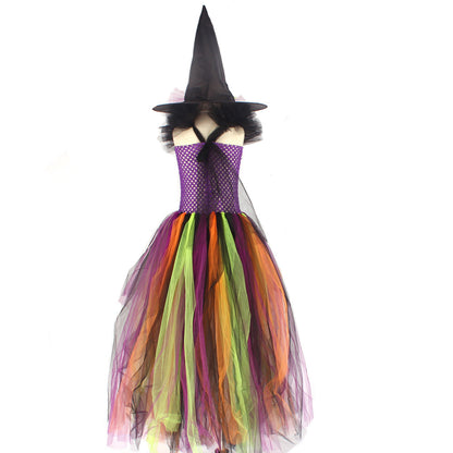 Halloween Tulle Witch Ball Dresses Cosplay