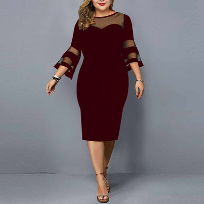 Women Plus Sizes Bodycon Dresses