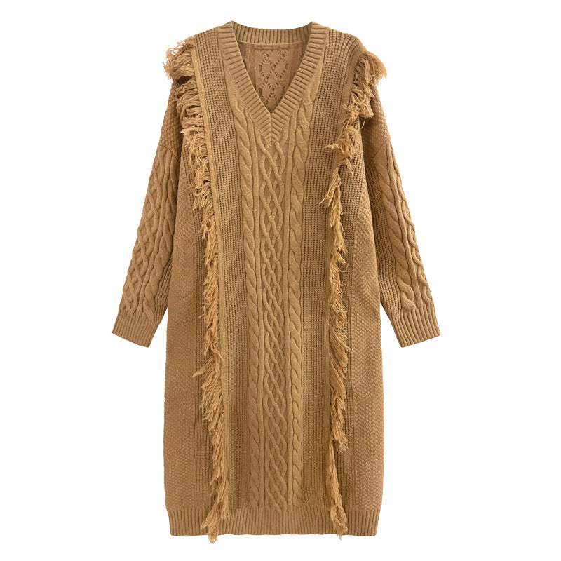 Fashion Winter Knitting Long Dresses