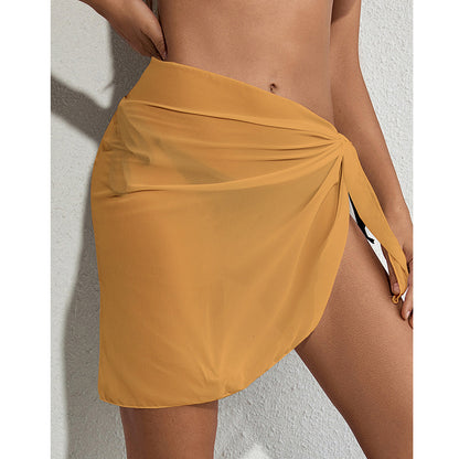 Women See Throught Beack Cover Ups Skirts