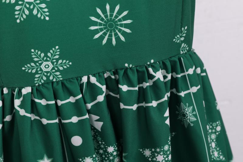 Merry Christmas Fashion Women Lace Sleeves Dresses
