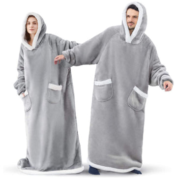 Witner Thick Warm Watching Tv Huggle Hoodies Sleepwear Throw Blanket