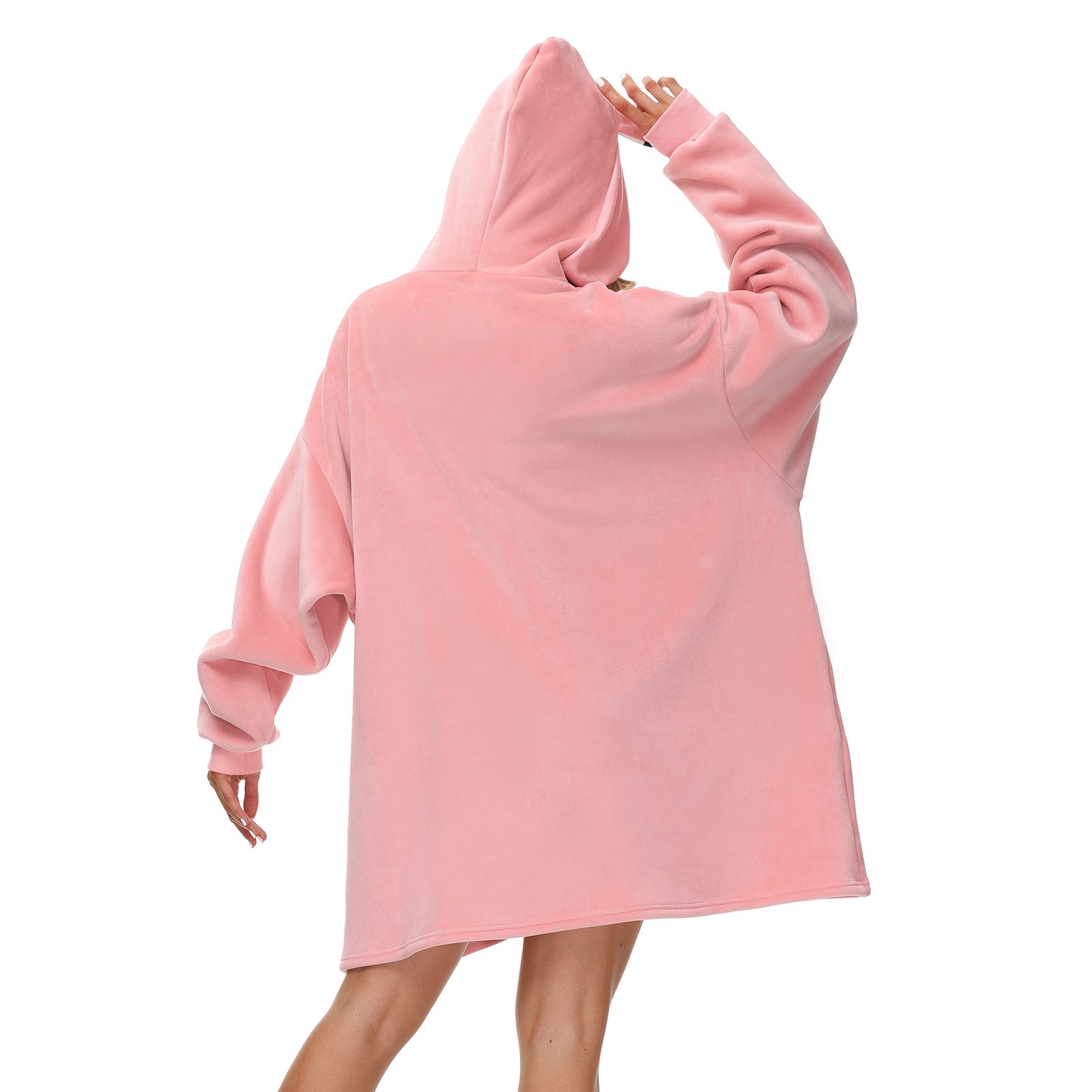 Rainbow Print Winter Warm Hoodies Wearable Sleepwear Blanket