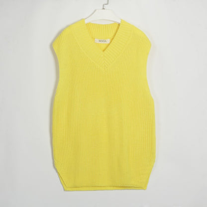Women Sleeveless Knitted Vest