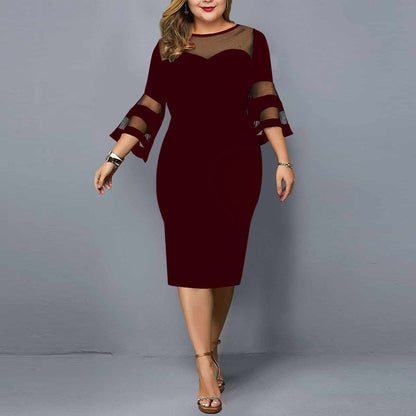 Women Plus Sizes Bodycon Dresses