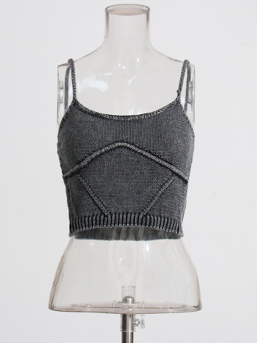 Designed Round Neck Two Pieces Knitted Sweaters