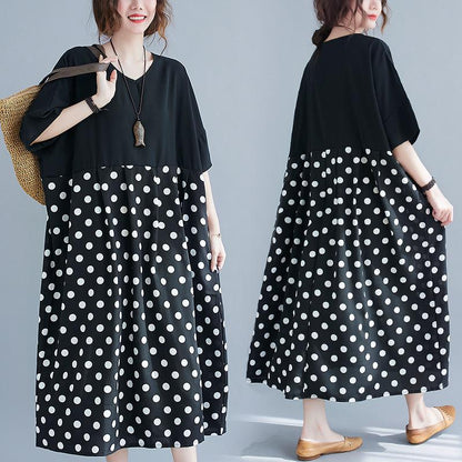 Summer Plus Sizes Linen Loose Cozy Dresses