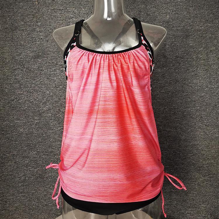Fashion Conserved Crop Top Tankini Swimsuit-STYLEGOING