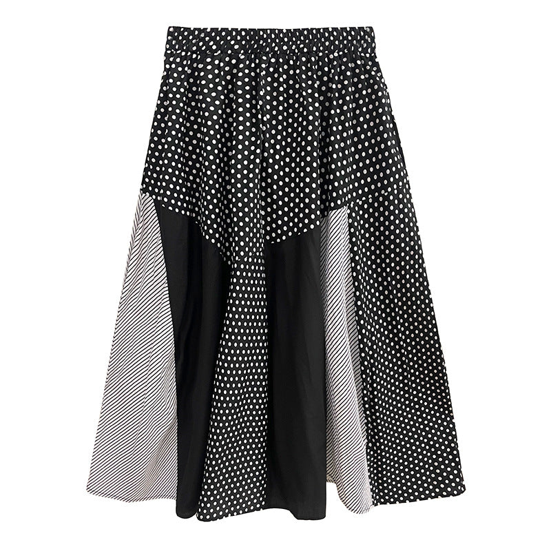 Designed Striped Shirts and Skirts 2Pcs Suit Dresses