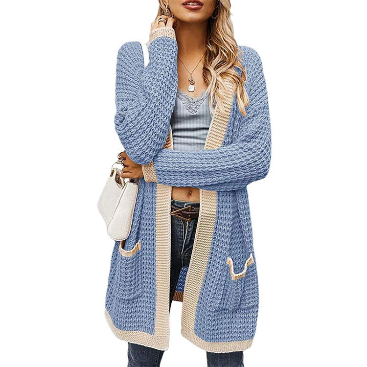 Casual Knitting Long Sleeves Women Overcoat