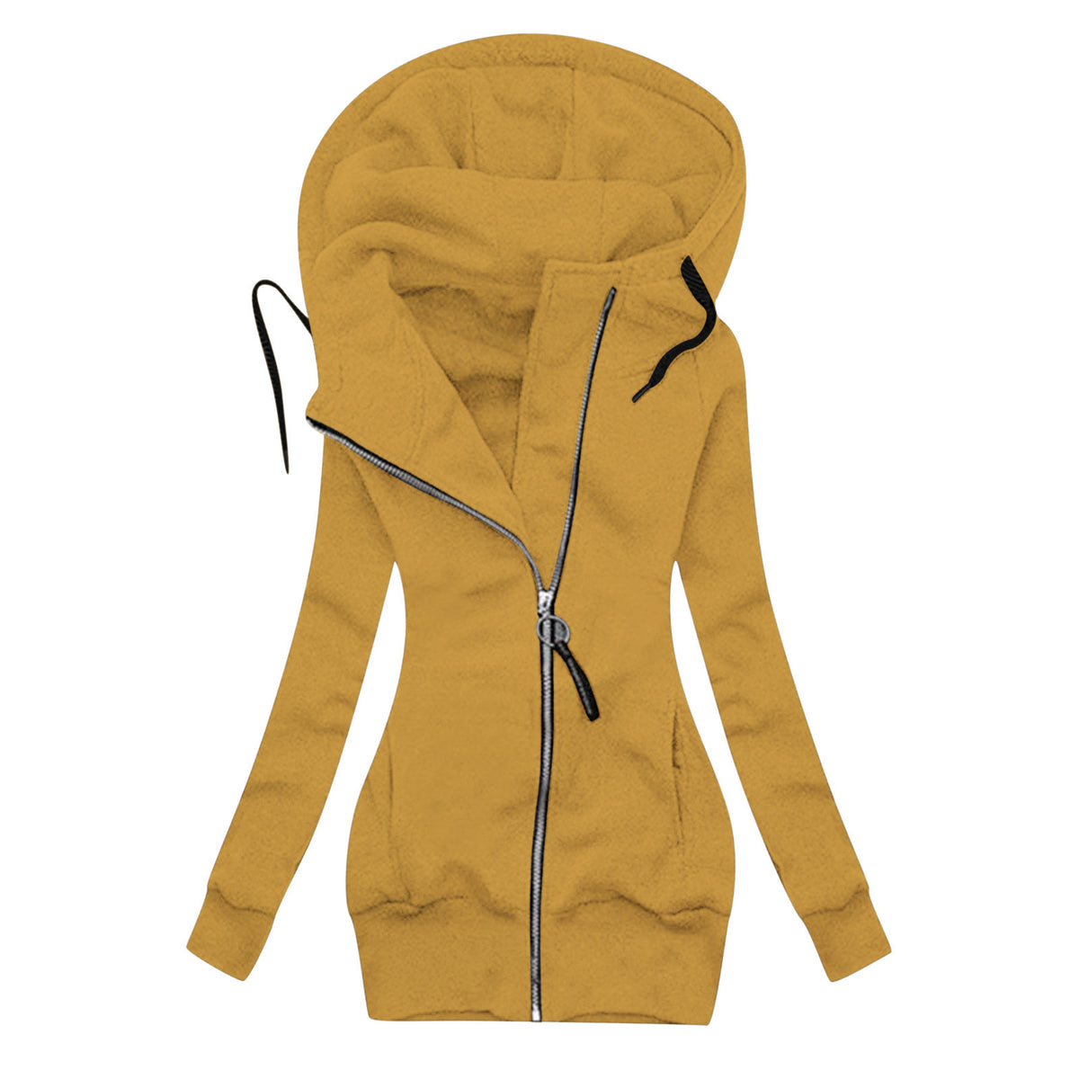 Women Zipper Warm Hoodies Overcoat
