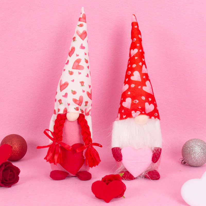 Cute Faceless Doll for Valentine's Day Wedding Day