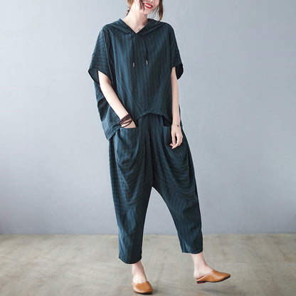Summer Two Pieces Tops and Harem Pants