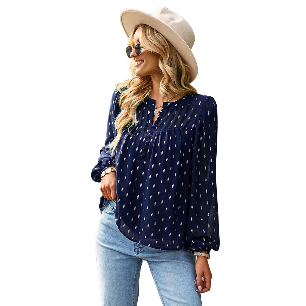 Casual Women Long Sleeves Blouses