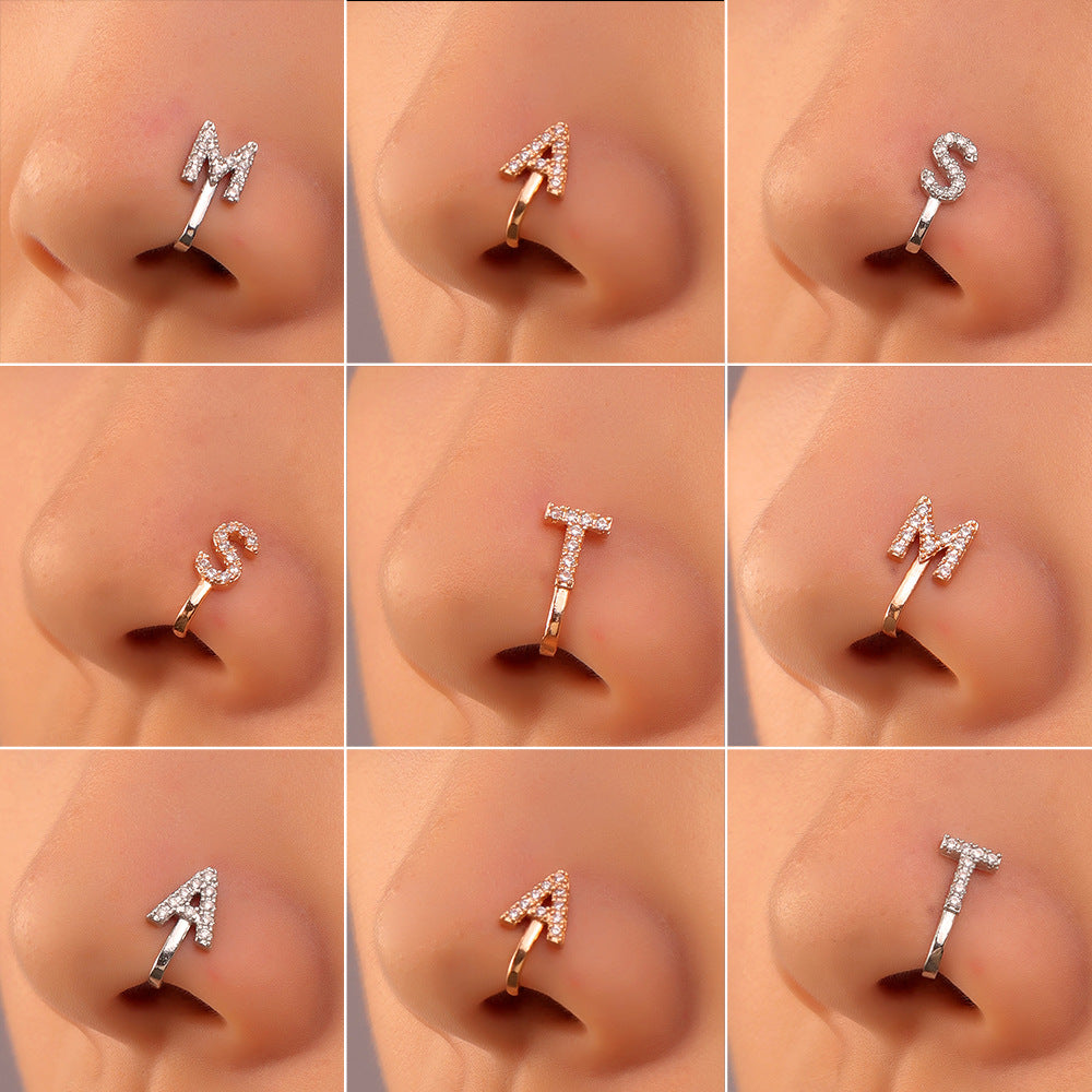 Fashion Letter Design Nose Rings for Women