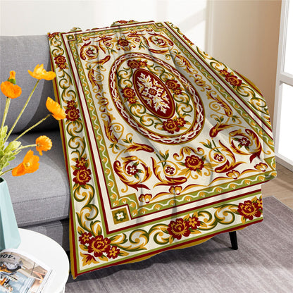 Vintage Boho Fleece Throw Blankets