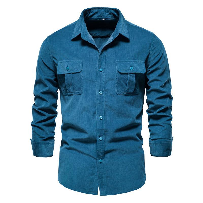 Casual Men Cotton Long Sleeves Shirts