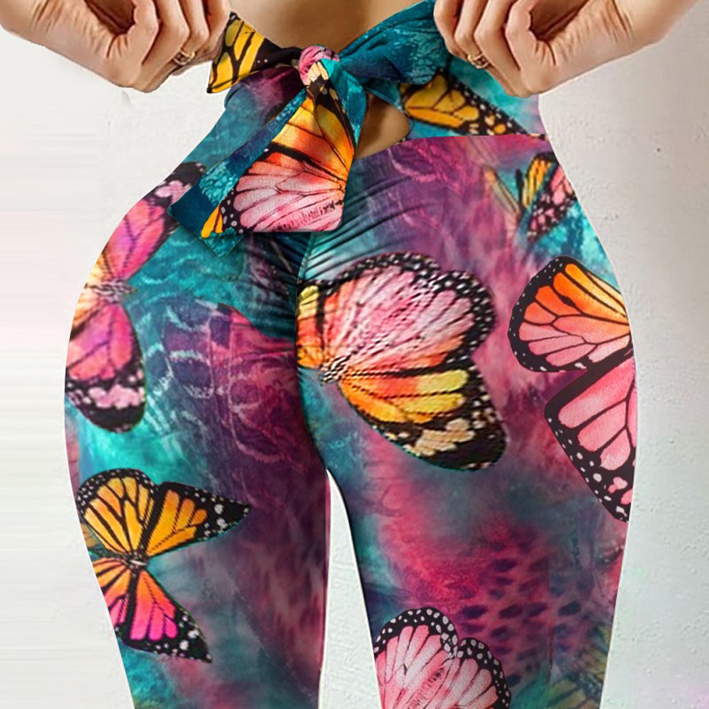 Sexy Butterfly Design Sports Leggings