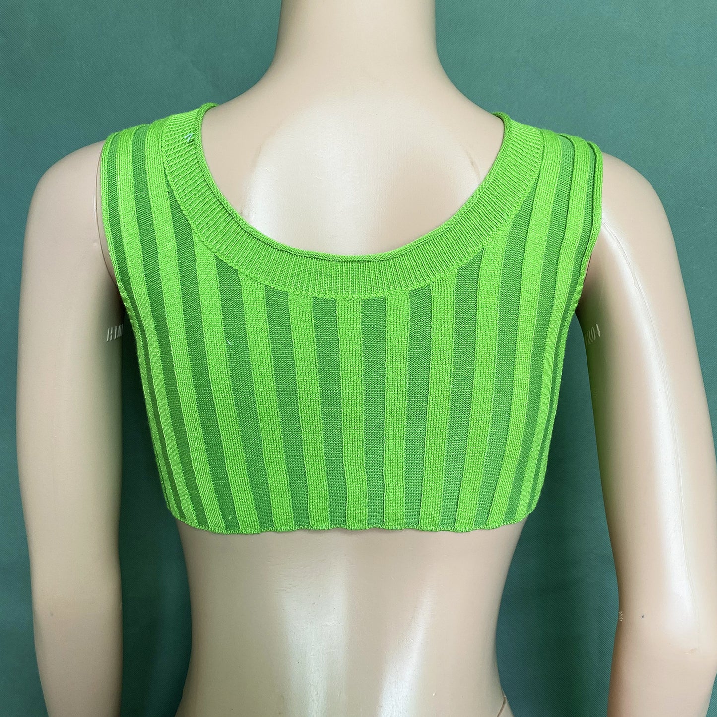 Sexy High Neck Knitting Women Short Tops Suits