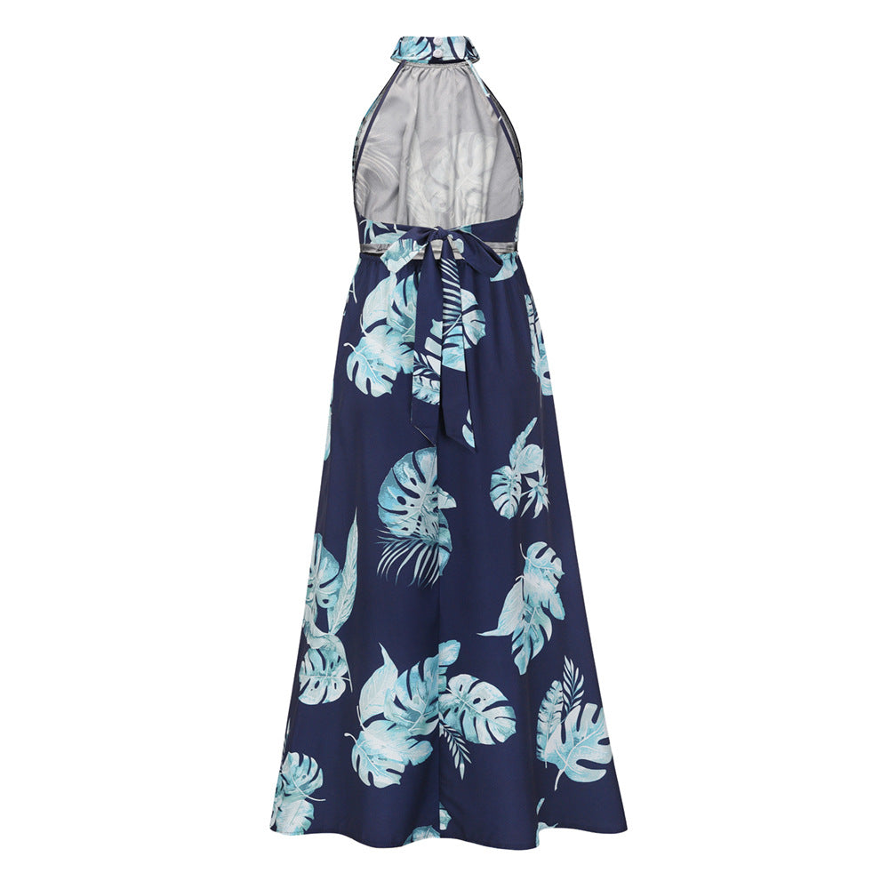 Sexy Halter Summer Long Holiday Beach Dresses