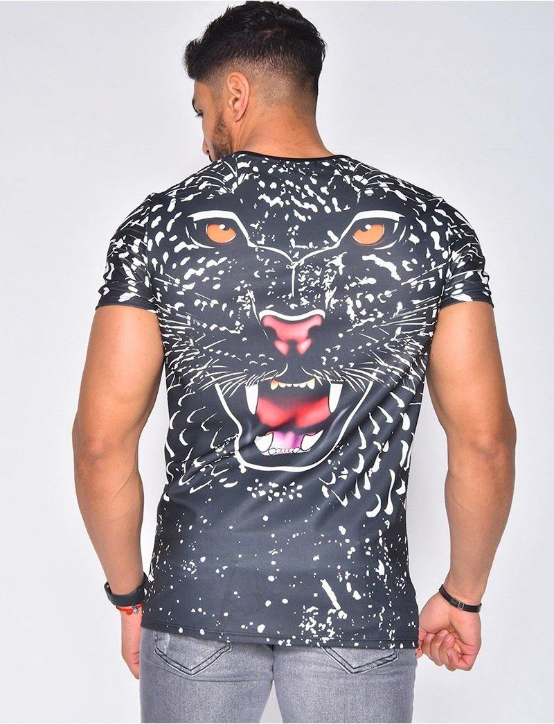New Leopard Head Print Short Sleeves T-shirts-STYLEGOING