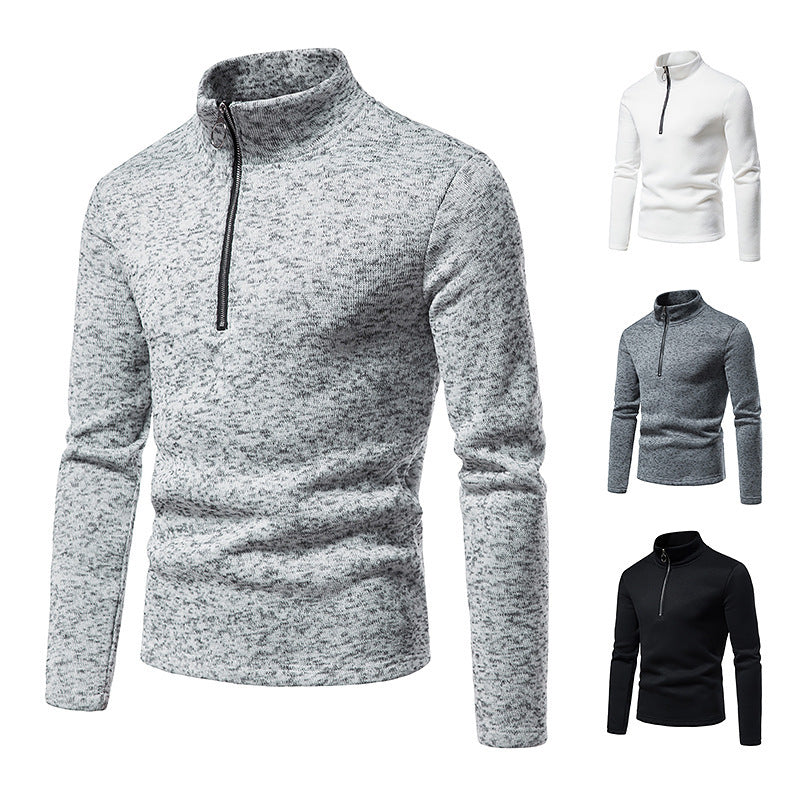 Turtleneck Zipper Men's Sweaters