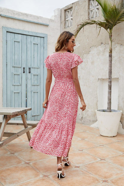 Summer Women Puff Sleeves Long Sleeves Dresses