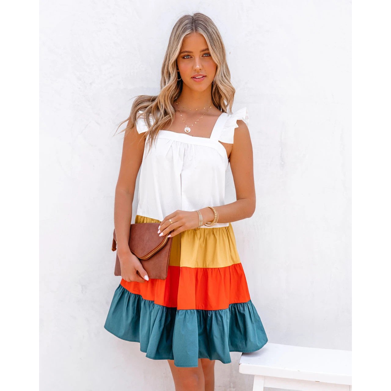 Summer Vaction Cake Short Dresses-STYLEGOING
