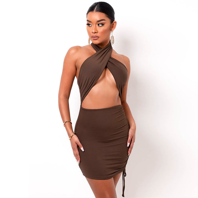 Sexy Halter Backless Summer Bodycon Dresses