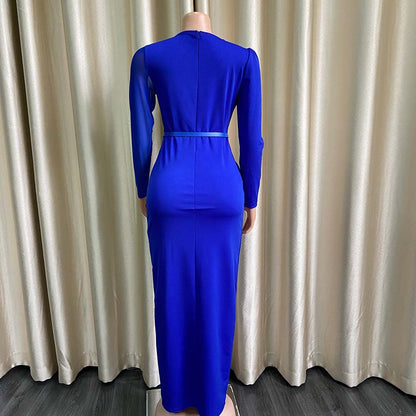 Sexy Split Front Plus Sizes Women Long Party Dresses