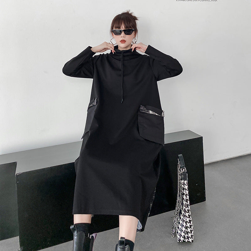 Vintage Turtleneck Winter Long A Line Dresses