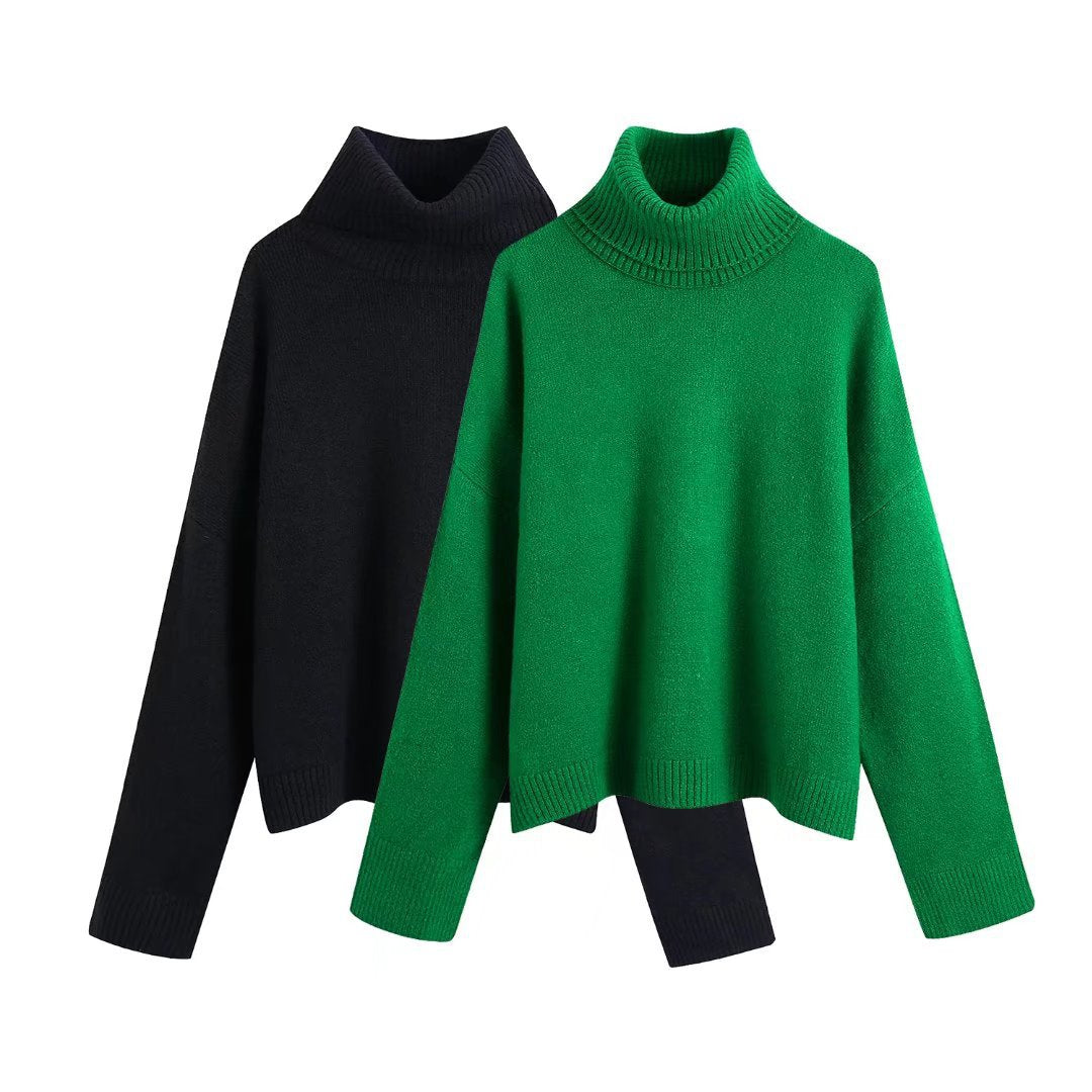 Winter Turtleneck Knitted Sweaters for Women