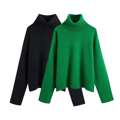 Winter Turtleneck Knitted Sweaters for Women