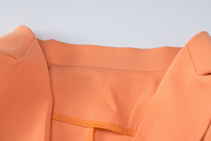 Classy Turnover Collar Blazer for Women